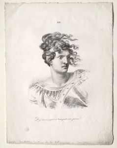 Lart de la lithographie: Head of an Amazon. Creator: Alois Senefelder (German, 1771-1834) Lart de la lithographie: Head of an Amazon. Creator: Alois Senefelder (German, 1771-1834)