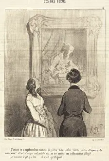 Controversy Prints: L'Artiste m'a representee au moment ou j'ecris... 1844