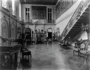 Larz Anderson house, Washington, D.C. - ballroom, between 1890 and 1950. Creator: Frances Benjamin Johnston
