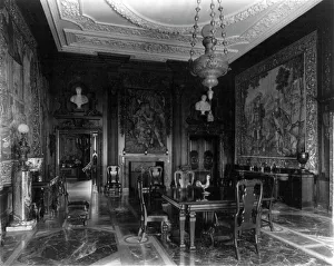 Larz Anderson house, Washington, D.C. - dining room, between 1890 and 1950. Creator: Frances Benjamin Johnston