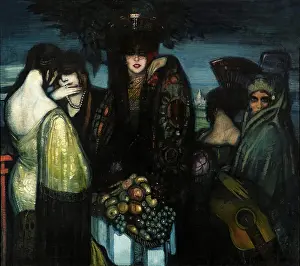 Shawl Prints: Las Ibericas (The Iberian Women). Creator: Beltran Masses, Federico (1885-1949)