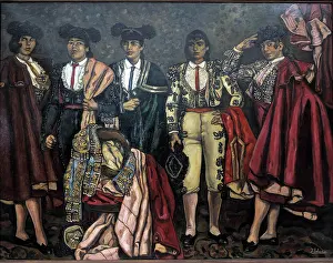 Las senoritas toreras, 1933. Creator: Jose Gutierrez Solana.<br> Las senoritas toreras, 1933. Creator: Jose Gutierrez Solana