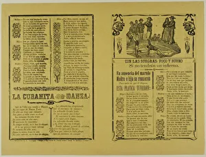 Spanish Text Prints: Con las suegras, poco y bueno (With the Mother-in-Laws)