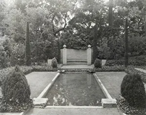 Las Tejas, Oakleigh Thorne house, 170 Picacho Road, Montecito, California, 1923. Creator: Frances Benjamin Johnston. Las Tejas, Oakleigh Thorne house, 170 Picacho Road, Montecito, California, 1923. Creator: Frances Benjamin Johnston