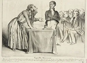 Stocks And Shares Prints: L'assemblée d'Actionnaires, 1836. Creator: Honore Daumier