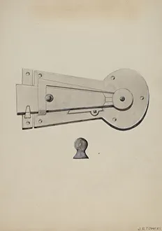 Latch, c. 1936. Creator: John R. Towers