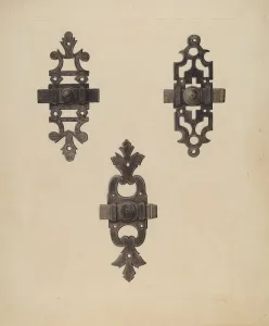 Al Curry Collection: Latches, 1935 / 1942. Creator: Al Curry