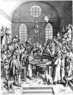 Dissection Gallery: Late 16th century anatomy theatre, Jacques de Gehyn the Elder, 1633