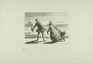 Late Prints: Too Late!, 1862, printed 1920. Creator: Charles Maurand