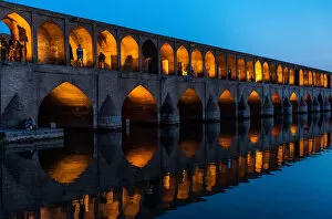 Water Surface Gallery: Late Afternoon on the Bridge, Esfahan, Iran. Creator: Dorte Verner