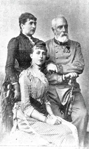 Archduke Prints: The Late Archduke Henry of Austria and his Wife (and Daughter), 1891. Creator: GVD Lippe