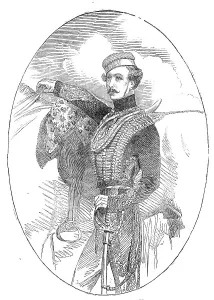 Mistake Prints: The late Captain Lewis Edward Nolan, 15th Hussars, 1854. Creator: Unknown