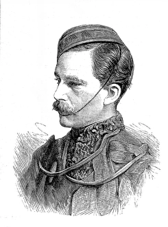 Killed In Action Prints: The late Captain W. Lawrell, 1880. Creator: Unknown