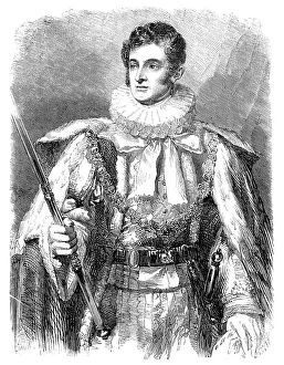 John Manners Prints: The late Duke of Rutland, K.G. - from the portrait by G