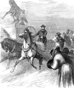Sled Prints: The late Emperor Alexander II. riding in a sledge through St