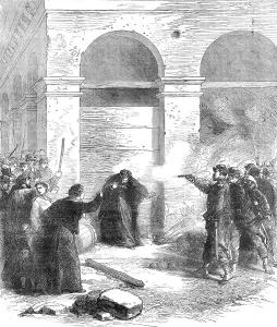 Shouting Prints: The Late Events in Paris: a woman shot at the Louvre for spreading petroleum