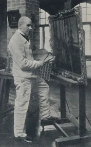 Studio Volume 59 Prints: The Late Gaston La Touche in His Studio, c1913