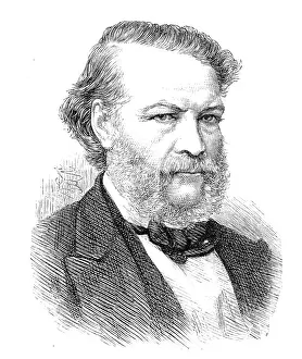 Conscience Prints: The late Henri Conscience, Flemish novelist, 1883. Creator: Unknown