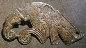 Iron Age Prints: Late iron age bronze brooch of a bird