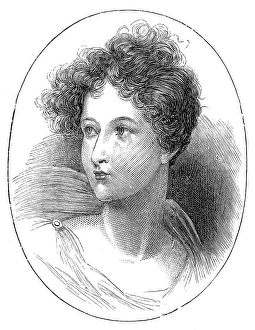 George Byron Prints: The late Lady Charlotte Bacon (Byron's Ianthe') - aged sixteen