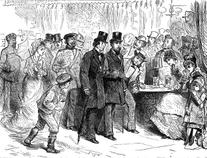 The late Lord Beaconsfield: Lord Beaconsfield at Berlin, 1878, (1881). Creator: Unknown