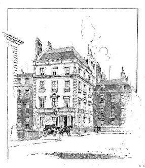 Rowhouse Prints: The late Lord Randolph Churchill: house where Lord Randolph Churchill died