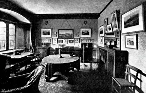 Accommodation Prints: The late Lord Randolph Churchill: room occupied by Lord Randolph Churchill at Merton College