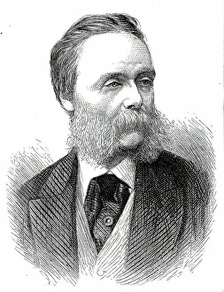 Whiskers Prints: The late Mr. Egron Lundgren, 1876. Creator: Unknown