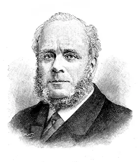 Russell Sons Prints: The late Mr. W. Saunders, M.P. 1895. Creator: P Naumann