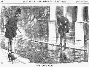 The Late Rain, 1865. Artist: George du Maurier