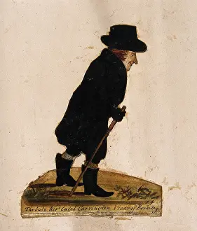 Parson Prints: The late Reverend Caleb Carrington, Vicar of Berkeley, 1864. Creator: Stephen Jenner