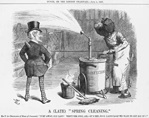 Punchinello Gallery: A Late Spring Cleaning, 1887. Artist: Joseph Swain
