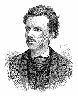 Russell John Prints: The late Viscount Amberley, 1876. Creator: Unknown