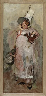Womanswear Prints: My Late Wife, 1884. Creator: Carl Larsson
