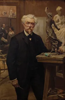 Maquette Prints: L'atelier du sculpteur Henri Allouard, 1905. Creator: Leon-Maxime Faivre