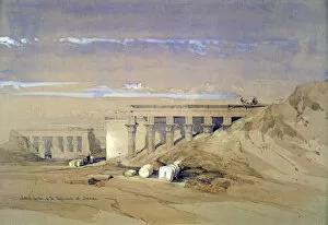 Dandarah Gallery: Lateral View of the Temple called Typhonaeum at Dendera, Egypt, 19th century. Artist: David Roberts