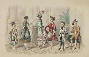 Tricorn Prints: Latest Paris Fashions and Children's Fancy Costumes, 1879. Creator: Unknown