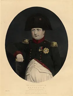 Classicism Prints: Latest portrait of Napoleon on board the Bellerophon