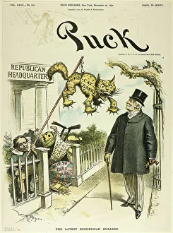 Newsprint Prints: The Latest Republican Bugaboo, from Puck