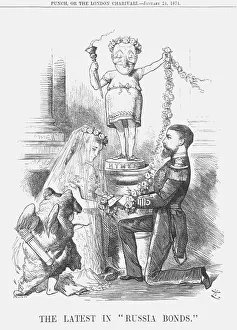Bond Collection: The Latest in Russia Bonds, 1874. Artist: Joseph Swain