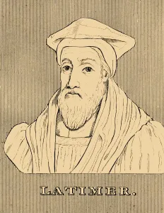 Bishop Of Worcester Gallery: Latimer, ( c1487-1555), 1830. Creator: Unknown