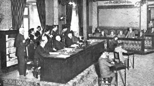 Latin America Against Germany; In Rio de Janeiro: the session of October 26.. 1917. Creator: Unknown