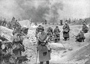 Battalion Prints: L'Attaque du Mont-Pertois; Un bataillon abordant