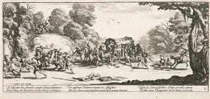 Jacques Prints: L'Attaque de la diligence (Attacking a Diligence)
