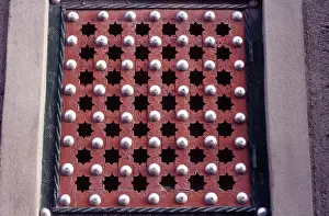 West African Prints: Lattice window, Djenne, Mali, 1989. Creator: Amanda Waite