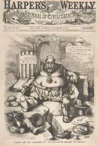 Gout Prints: What are You Laughing at? To the Victor Belong the Spoils (from Harpers Week