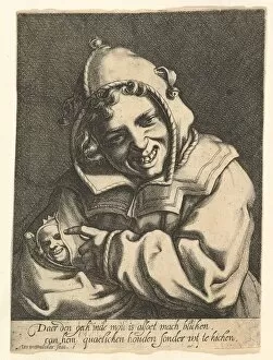 Fool Gallery: Laughing Fool, ca. 1612. Creator: Werner Jacobsz. van den Valckert