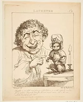 Charles Le Gallery: Laughter (Le Brun Travested, or Caricatures of the Passions), January 21, 1800