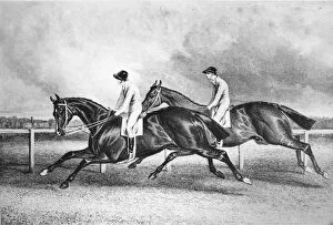 Racing Gallery: Launcelot and Maroon, c1840s, (1911)