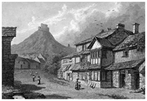Launceston Gallery: Launceston Castle, Cornwall, 19th century.Artist: E Francis